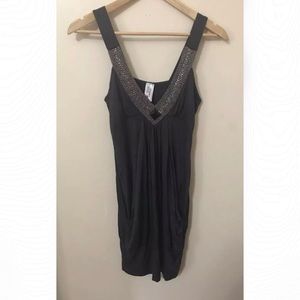 Misope Anchor Gray Sleeveless Cocktail Dress